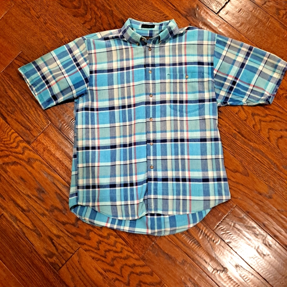 EDDIE BAUER OUTDOOR OUTFITTERS SHORT SLEEVE SHIRT - XL